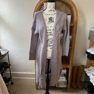 Lavender Long Cardigan Charlotte Russe